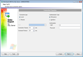 EMS Data Export for SQL Server screenshot