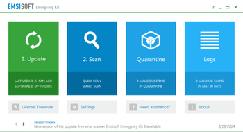 Emsisoft Free Emergency Kit screenshot 2