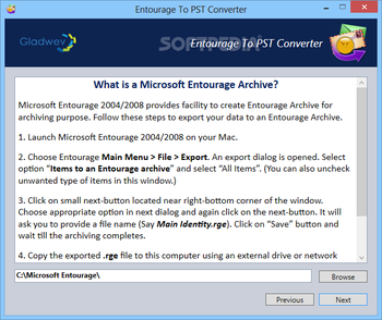 Entourage to PST Converter screenshot 2