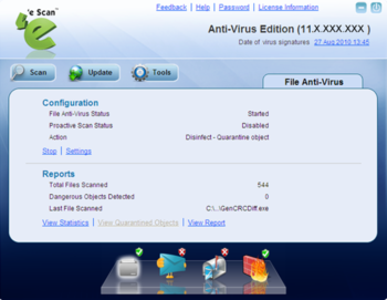 eScan AntiVirus Edition screenshot