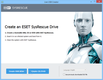 ESET SysRescue screenshot 2