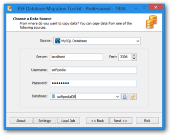 ESF Database Migration Toolkit Professional screenshot