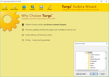 Eudora Wizard screenshot