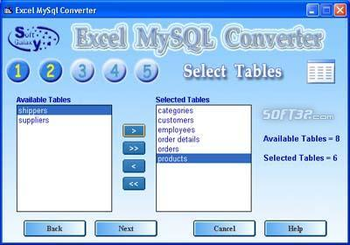 Excel MySQL Conversion software screenshot 3