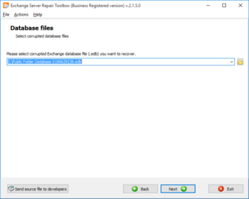 Exchange Server Repair Toolbox screenshot 2