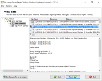 Exchange Server Repair Toolbox screenshot 3