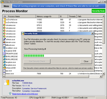Exe File Information screenshot