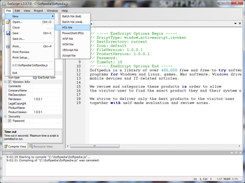 ExeScript screenshot 2