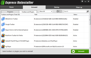 Express Uninstaller Free Download with Review screenshot