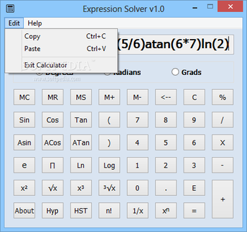 Expression Solver screenshot 2