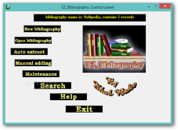 EZ_Bibliography screenshot