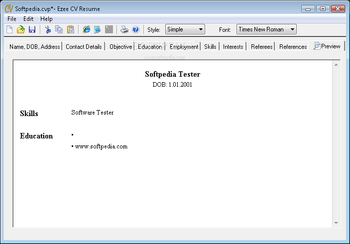 Ezee CV - Resume screenshot 3