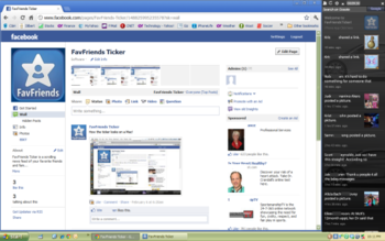 Facebook FavFriends Ticker screenshot