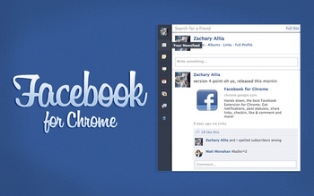 Facebook for Chrome screenshot