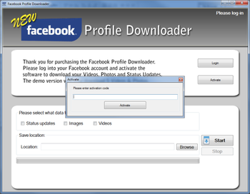 Facebook Profile Downloader screenshot 2