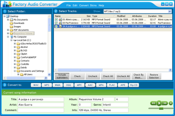 Factory Audio MP3 Converter screenshot