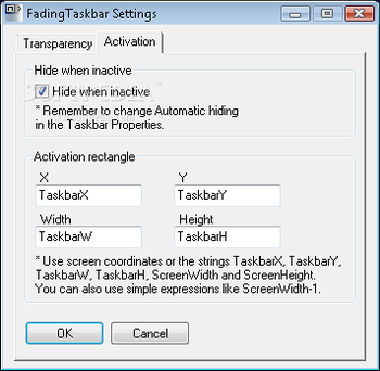 FadingTaskbar screenshot 3