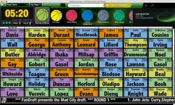FanDraft - Fantasy Basketball Draft Board screenshot