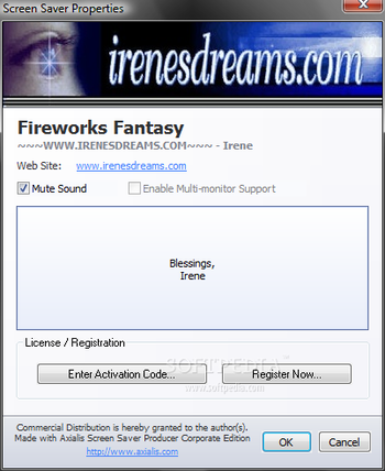 Fantasy Fireworks Screensaver screenshot