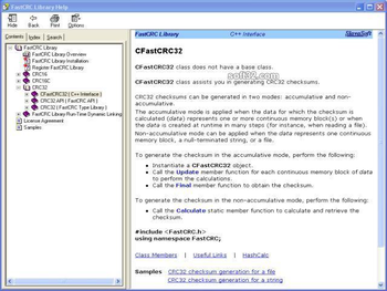 FastCRC Library screenshot 3