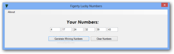 Figerty Lucky Numbers screenshot