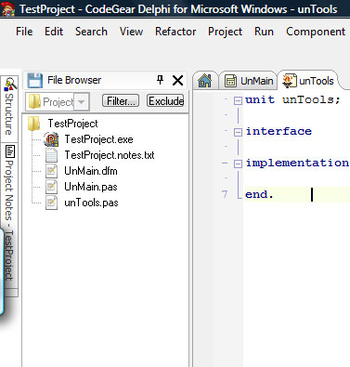 File Browser Expert for Delphi 2007 screenshot 2