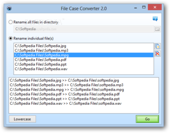 File Case Converter screenshot