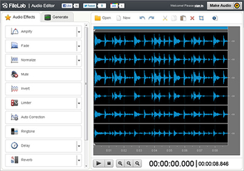 Filelab Audio Editor screenshot