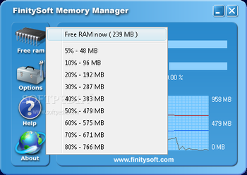 FinitySoft Memory Manager screenshot 2