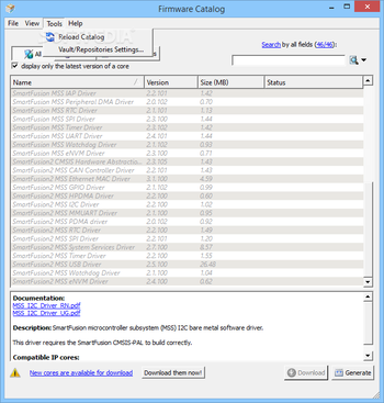 Firmware Catalog screenshot 3