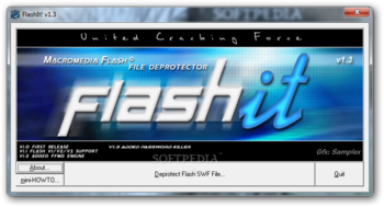 FlashIt! - Macromedia Flash SWF Files Deprotector screenshot