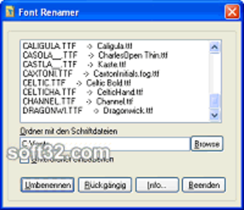 FontRenamer screenshot 3