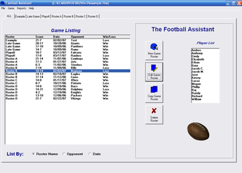 Football Roster Organizer screenshot 2