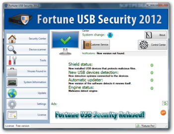Fortune USB Security screenshot