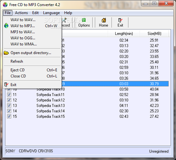Free CD to MP3 Converter screenshot 2