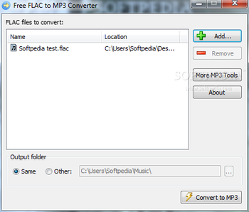 Free FLAC to MP3 Converter screenshot