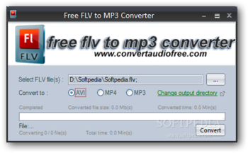 Free FLV to MP3 Converter screenshot
