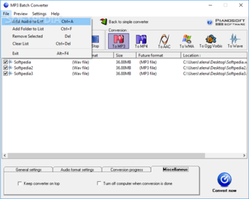 Free MP3 Converter screenshot 5