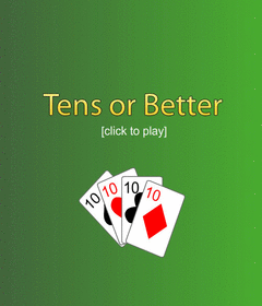 Free Poker 10's or Better screenshot