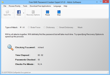 Free RAR Password Cracker Expert screenshot 11