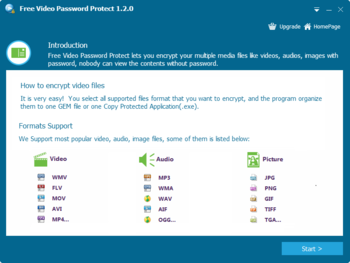 Free Video Password Protect screenshot 4