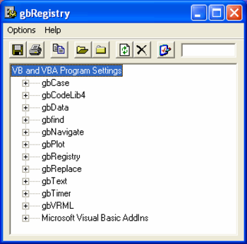 gbRegistry screenshot