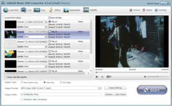 Gilisoft Movie DVD Converter screenshot