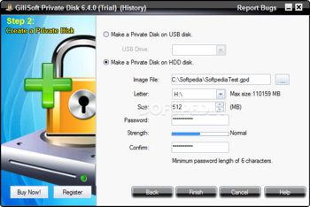 GiliSoft Private Disk screenshot 2