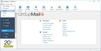 GroupMail Lite Edition screenshot 2