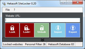 Hekasoft SiteLocker screenshot