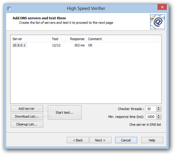 High Speed Verifier screenshot