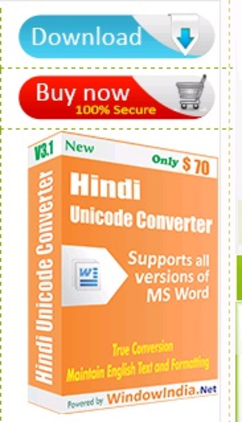 Hindi Unicode Converter screenshot