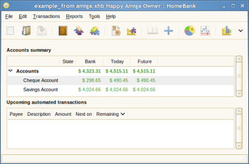 HomeBank screenshot