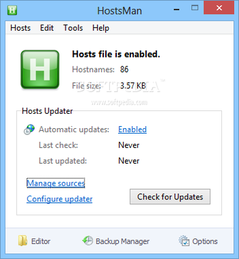 HostsMan Portable screenshot